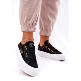Sneakers matériels pour femmes sur la plate-forme Lee Cooper LCW-25-31-3431L le noir 2