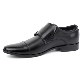 Olivier Chaussures habillées en cuir Monki 306LU noir 1