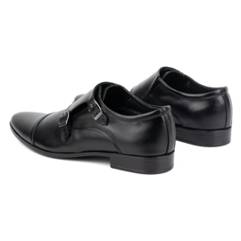 Olivier Chaussures habillées en cuir Monki 306LU noir 3