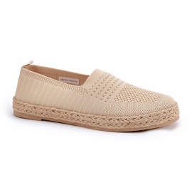 Espadrilles féminines avec Vinceza 13624 Braige beige 4