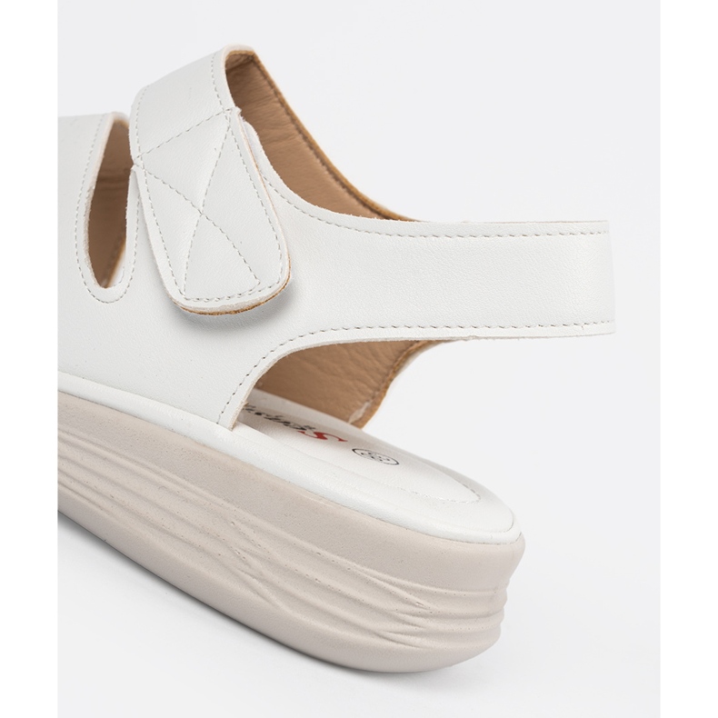 Seastar Sandales velcro blanches des femmes 1