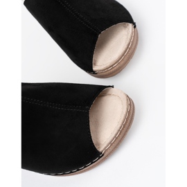 Goodin Flip noire pour femmes sur la plate-forme le noir 1 Goodin Flip noire pour femmes sur la plate-forme le noir 1