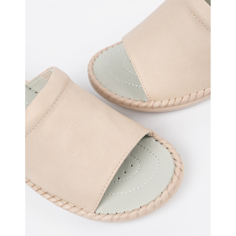J. Star Light -Beige en cuir insert -flops -flops 1