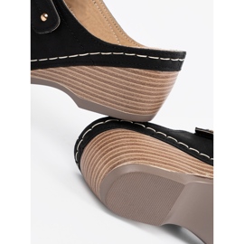 Chaussons compensés noirs 1