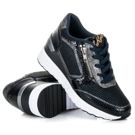 Kylie Chaussures de sport sur un coin bleu marine 2