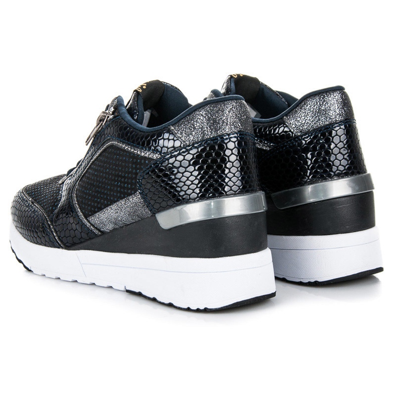 Kylie Chaussures de sport sur un coin bleu marine 1