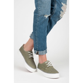 Kylie Baskets Avec Cristaux vert 4