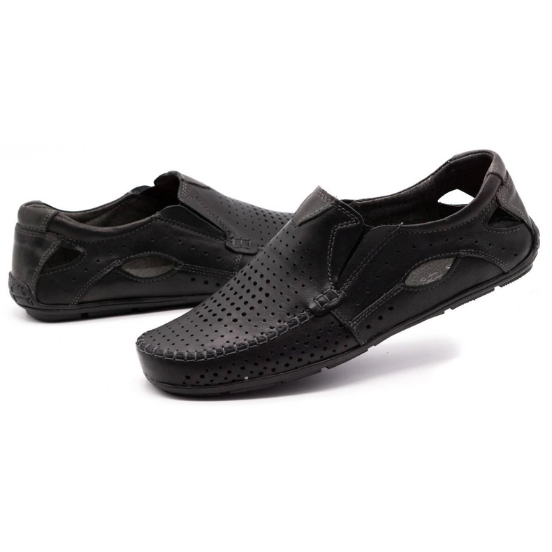 Olivier Laceurs pour hommes 901 pour le visage noir d'été le noir 6