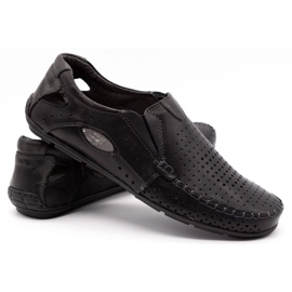 Olivier Laceurs pour hommes 901 pour le visage noir d'été le noir 4