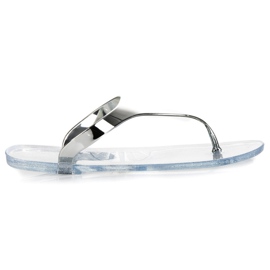 Vinceza Tongs en caoutchouc gris 1