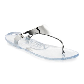 Vinceza Tongs en caoutchouc gris 2