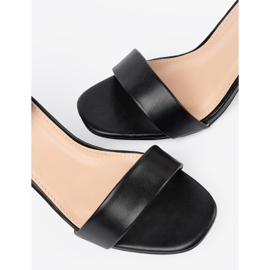 Shelvt Talons hauts noirs avec des goujons le noir 1