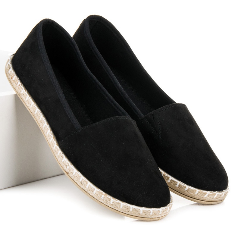 Espadrilles en daim le noir 2