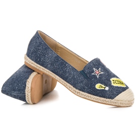 Seastar Espadrilles avec patchs bleu 4