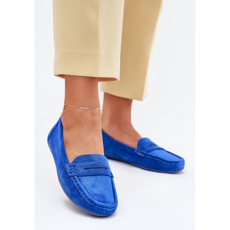 Mocassins de cobalt en daim des femmes bleu 2 Mocassins de cobalt en daim des femmes bleu 2