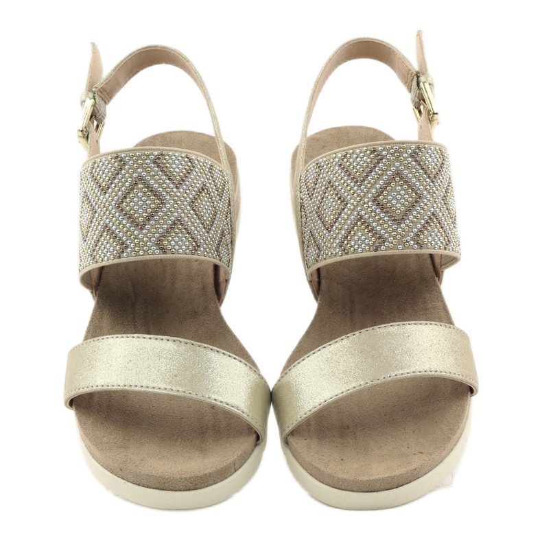 Caprice sandales chaussures pour femmes 28604 beige 4