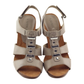 Caprice sandales chaussures pour femmes avec velcro 28309 brun multicolore 4 Caprice sandales chaussures pour femmes avec velcro 28309 brun multicolore 4