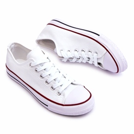 Baskets classiques Blanc des femmes basses blanche 1