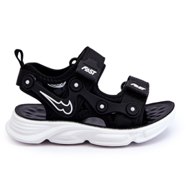 Tobias Garçons Sandales Velcro Noir Et Blanc le noir 3