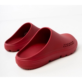 Slippers pour hommes rouges construits -up 1 Slippers pour hommes rouges construits -up 1