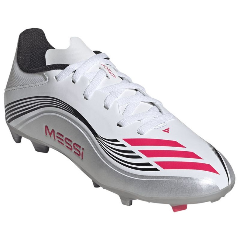 Adidas F50 Messi League FG / MG JP7454 Chaussures de football blanche 2