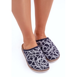 Chaussons Femme Brillants Inblu CT000028 Bleu Marine 3