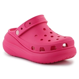 Crocs Classic Crush Clog 207521-6ZQ tongs rose 1 Crocs Classic Crush Clog 207521-6ZQ tongs rose 1