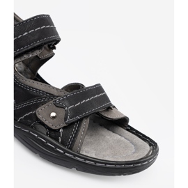 Sandales fermeture scratch le noir 5