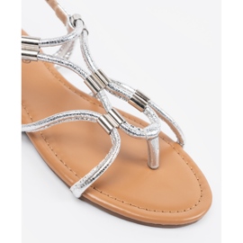 Silver Women's Flip -flops argent 1