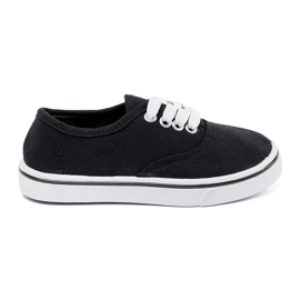 Baskets classiques pour enfants noirs le noir 1