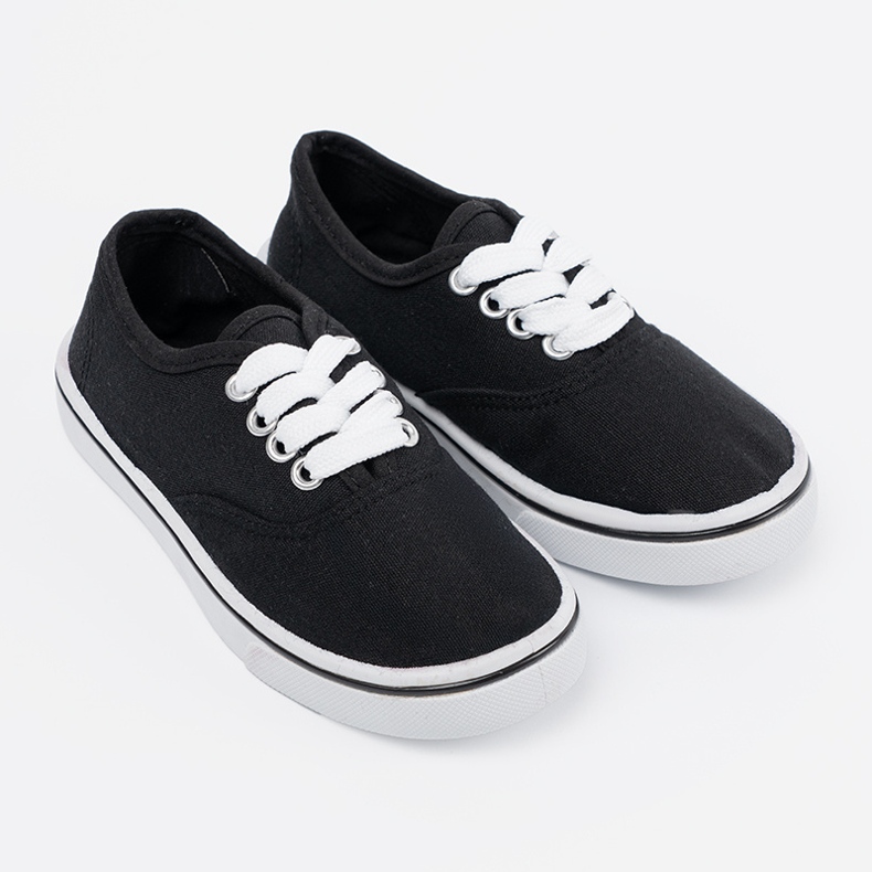 Baskets classiques pour enfants noirs 2