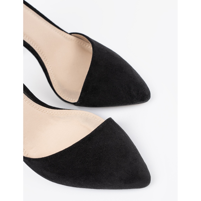 Goodin Talons hauts noirs avec une ceinture autour de la cheville 2