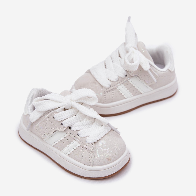 Sneakers Sports Chaussures pour le cœur des enfants blanc 1