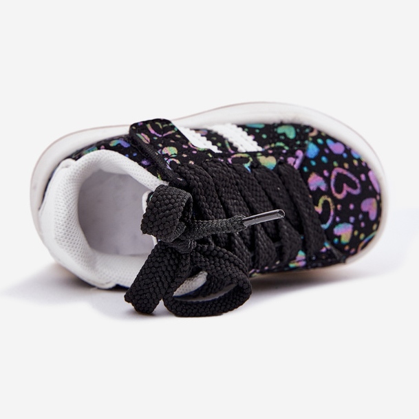 Baskets baskets Sports Chaussures avec coeurs noirs 2