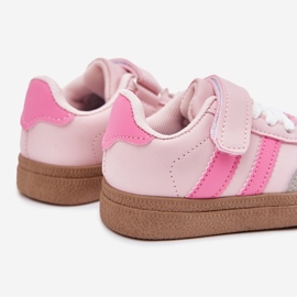 Baskets baskets Sports Chaussures Pink Velcro rose 2
