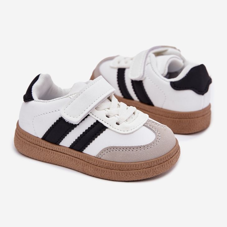 Baskets Sneakers Sneakers avec velcro blanc 2