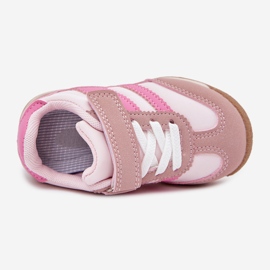 Sneakers pour enfants Sports Chaussures avec Velcro rose 2