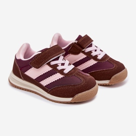 Sneakers pour enfants Sports Chaussures pour Velcro brun 1