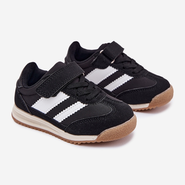 Chaussures de sport Velcro noir 1