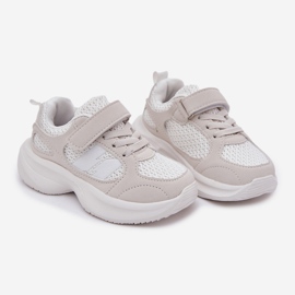 Baskets Sneakers Sneakers avec velcro blanc 1