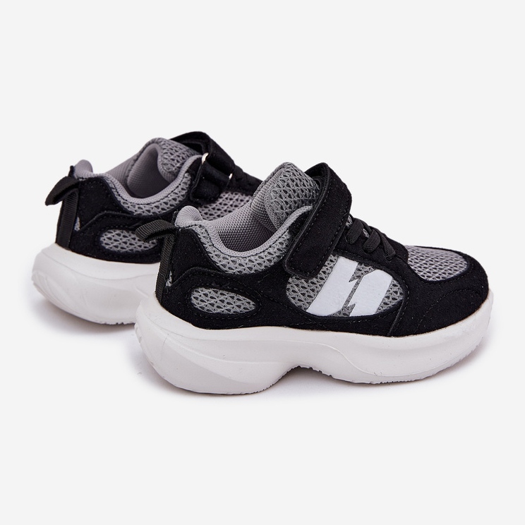 Sneakers pour enfants gris noirs chaussures de sport 2
