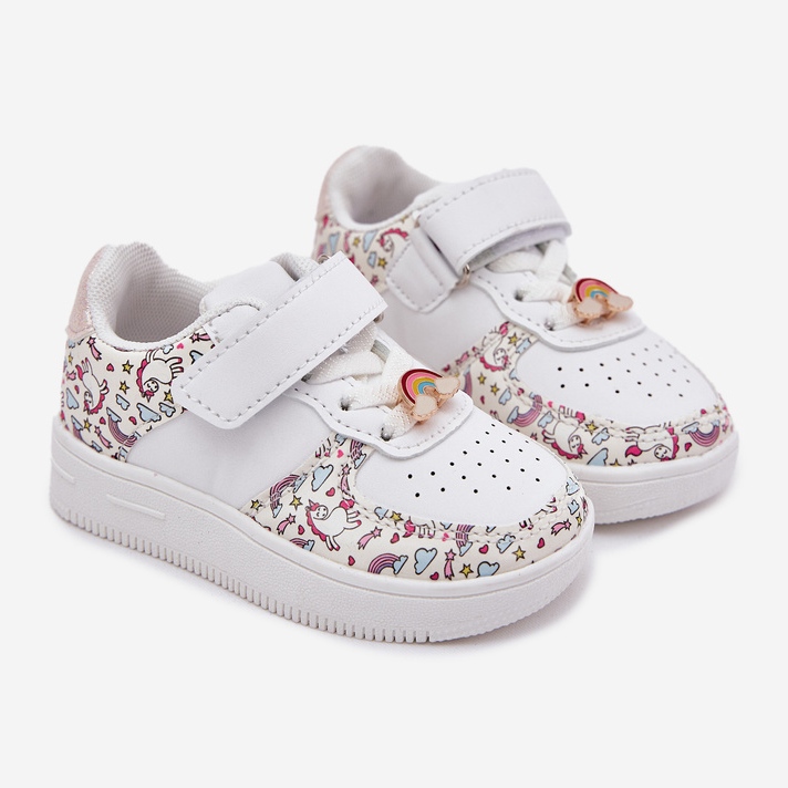 Sneakers pour enfants Chaussures de sport Blanc blanche 1