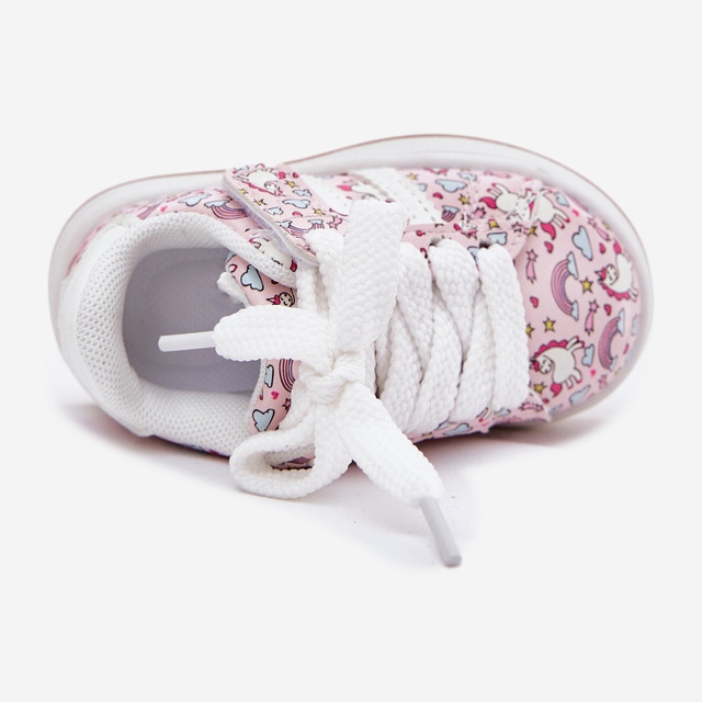 Chaussures de sport pour filles avec un motif de licorne rose 2