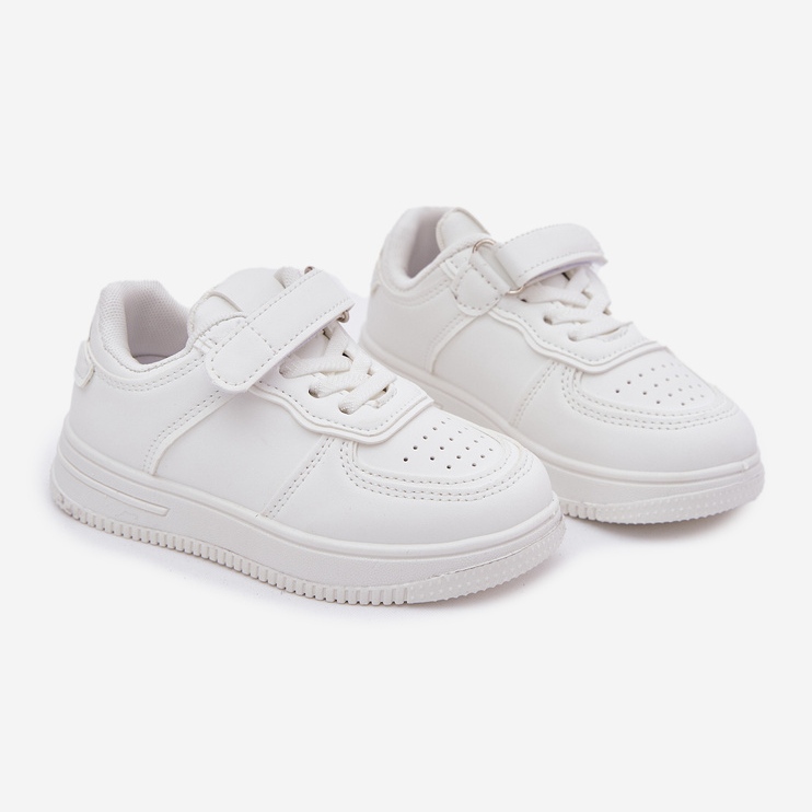 Chaussures de sport pour enfants avec blanc en cuir écologique 1