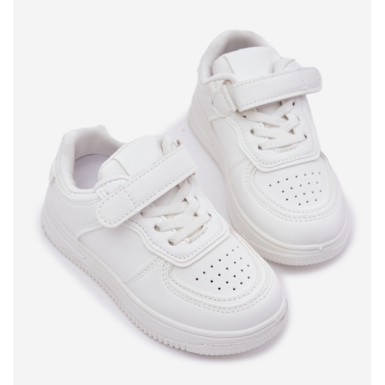 Chaussures de sport pour enfants avec blanc en cuir écologique 2