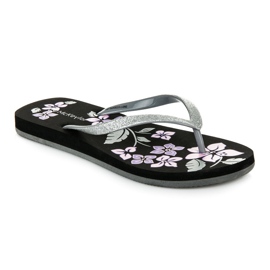 Mckeylor Tongs à fleurs le noir 2