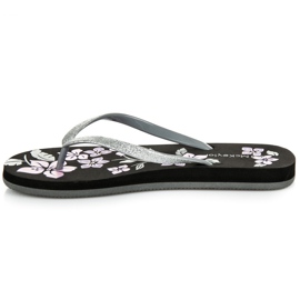 Mckeylor Tongs à fleurs le noir 3