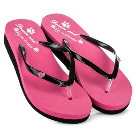 Mckeylor Chaussons compensés roses 2 Mckeylor Chaussons compensés roses 2