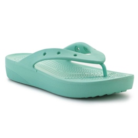 Talons Crocs Classic Platfrom Flip Oxygen 207714-3UG vert 5
