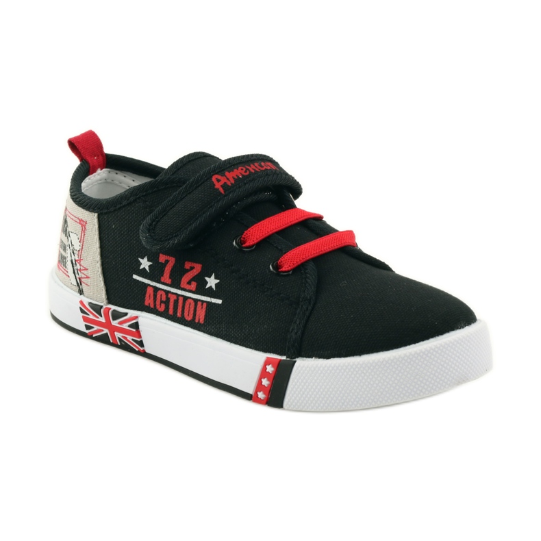American Club Baskets américaines baskets semelle intérieure en cuir rouge le noir 1 American Club Baskets américaines baskets semelle intérieure en cuir rouge le noir 1